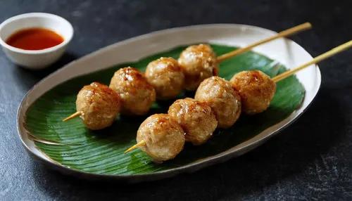 6. Grilled Pork Meatballs